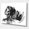 Designart - Monochrome Portrait of African American Woman IV - Modern Canvas Wall Art Print